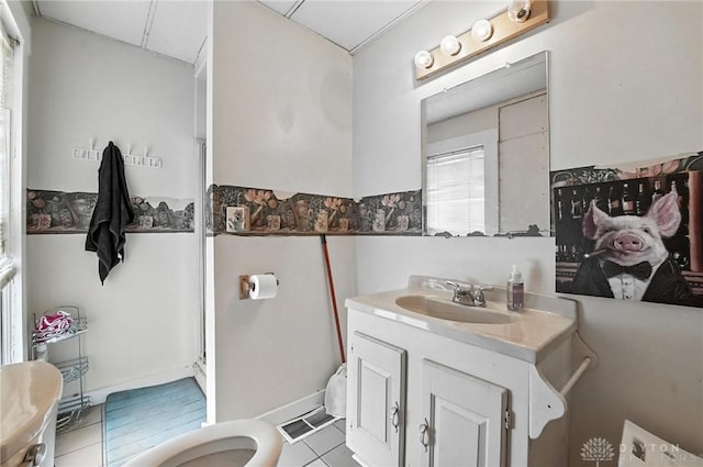 116 Elm St, Franklin, OH 45005 - full bathroom with vanity and tile patterned flooring