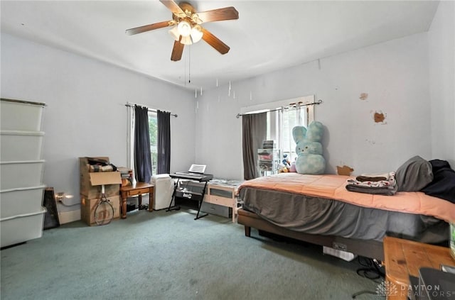 116 Elm St, Franklin, OH 45005 - bedroom with carpet flooring and ceiling fan