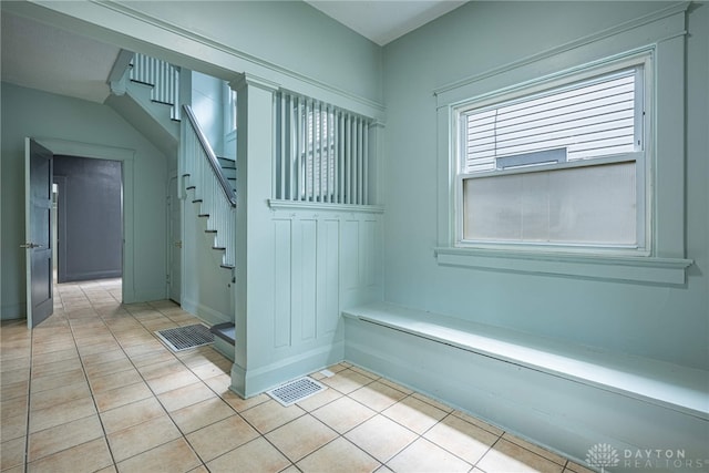 19 Mckinley St, Middletown, OH 45042 - stairway featuring tile patterned floors