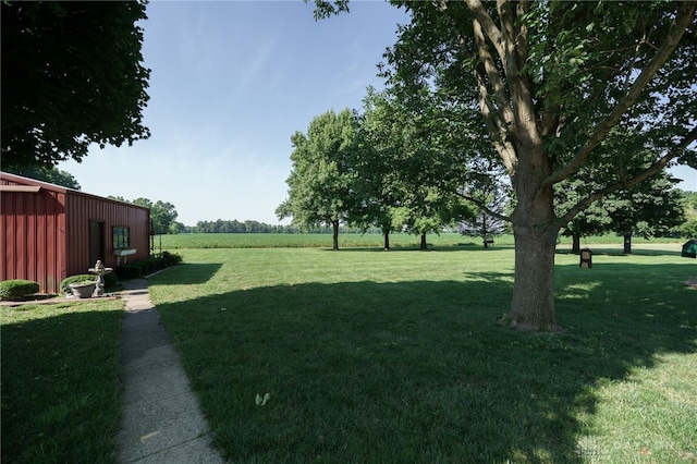 789 W Krepps Rd, Xenia, OH 45385 - view of grassy yard with an outbuilding and an outdoor structure