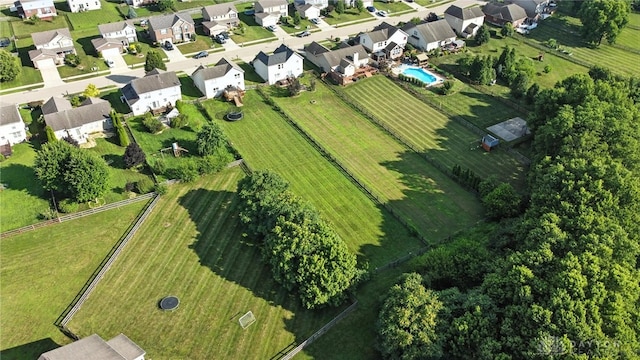 171 Shanda Dr, Monroe, OH 45050 - aerial overview of property's location with a pool area and nearby suburban area