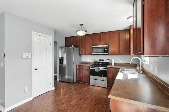171 Shanda Dr, Monroe, OH 45050 - kitchen featuring appliances with stainless steel finishes and dark wood finished floors