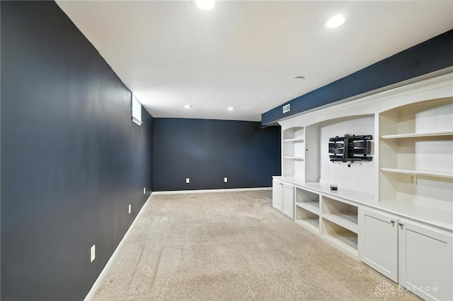 171 Shanda Dr, Monroe, OH 45050 - unfurnished living room featuring light colored carpet and recessed lighting