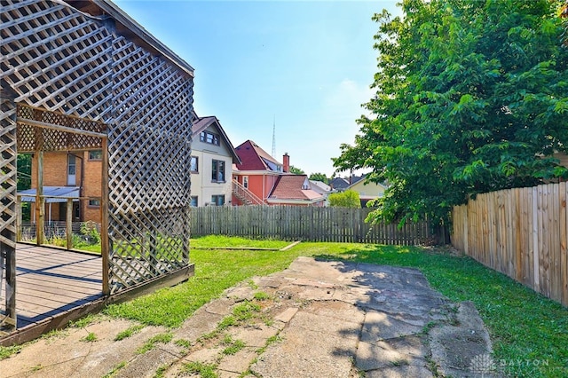 578 Considine Ave, Cincinnati, OH 45205 - fenced backyard with a patio and a residential view