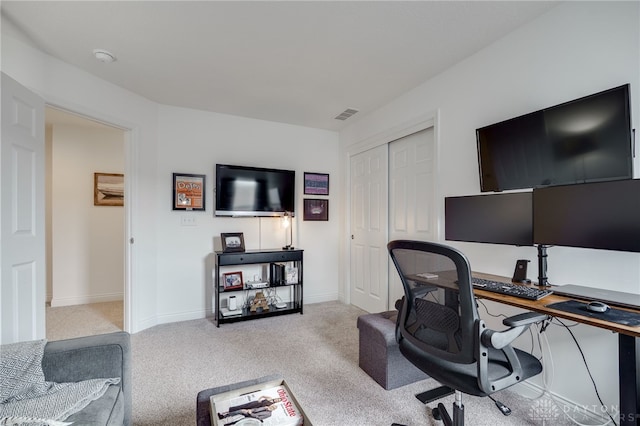 598 Twilight Ln, Dayton, OH 45440 - office area featuring carpet and baseboards