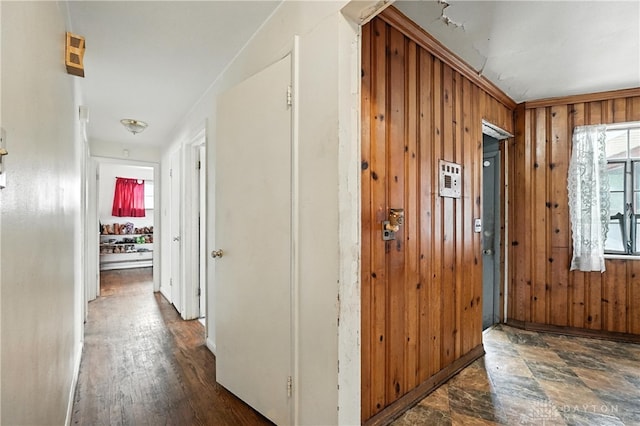 6101 Capri Dr, Cincinnati, OH 45224 - hall featuring wooden walls