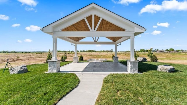 511 Hollywood Blvd, Xenia, OH 45385 - view of property's community with a gazebo, a lawn, and a view of countryside