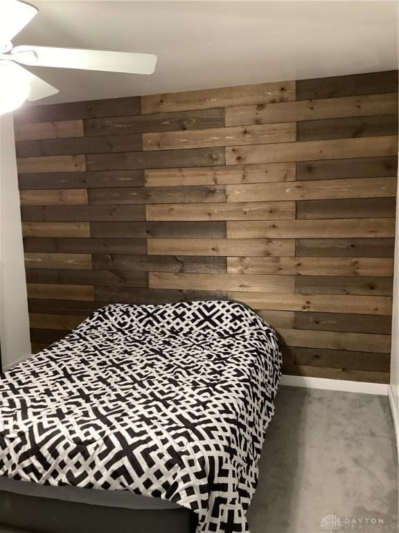 150 Lexington Farm Rd, Englewood, OH 45322 - bedroom featuring wooden walls