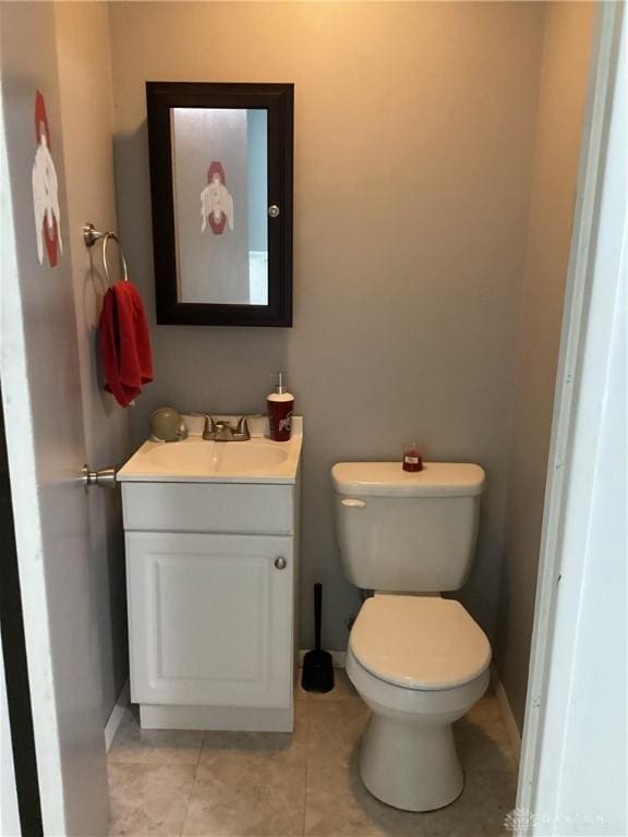 150 Lexington Farm Rd, Englewood, OH 45322 - half bath featuring vanity and tile patterned flooring