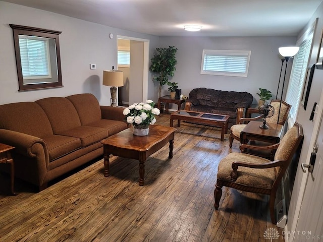 612 E Market St, Xenia, OH 45385 - living area with wood-type flooring and plenty of natural light