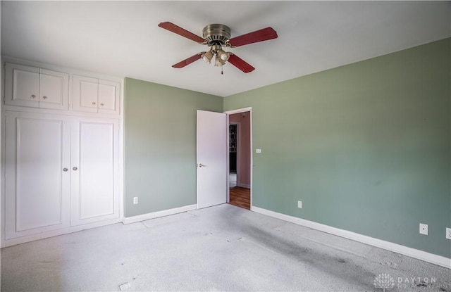 928 E Stroop Rd, Kettering, OH 45429 - unfurnished bedroom with carpet floors and a ceiling fan