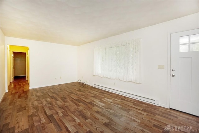291 Schlitz Dr, Fayetteville, OH 45118 - entryway with a baseboard heating unit and wood finished floors