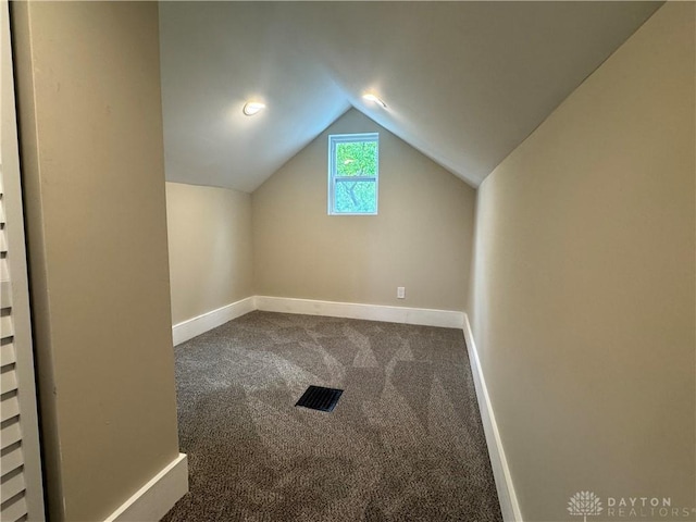 2627 Wayland Ave, Dayton, OH 45420 - bonus room featuring carpet and vaulted ceiling