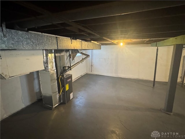 2627 Wayland Ave, Dayton, OH 45420 - unfinished below grade area featuring heating unit