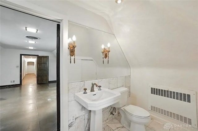 715 E Schantz Ave, Oakwood, OH 45419 - half bath with radiator and tile walls
