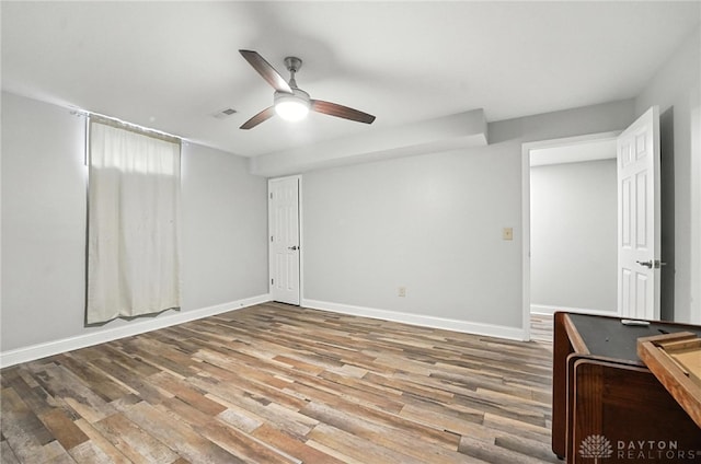 2042 Hilltop Rd, Xenia, OH 45385 - empty room featuring wood finished floors and ceiling fan