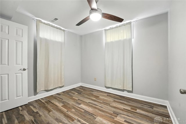2042 Hilltop Rd, Xenia, OH 45385 - spare room featuring wood finished floors and ceiling fan