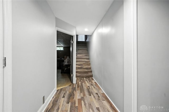 2042 Hilltop Rd, Xenia, OH 45385 - hallway with wood finished floors