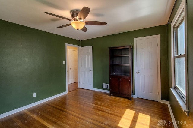 27 Hillview Ave, Miamisburg, OH 45342 - unfurnished bedroom with wood finished floors and ceiling fan