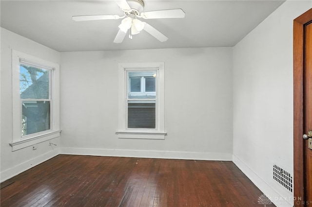 38-40 Greenwood Ave, Dayton, OH 45410 - unfurnished room featuring hardwood / wood-style flooring and ceiling fan