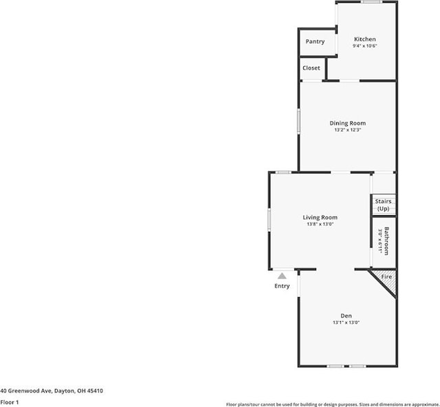 38-40 Greenwood Ave, Dayton, OH 45410 - view of room layout