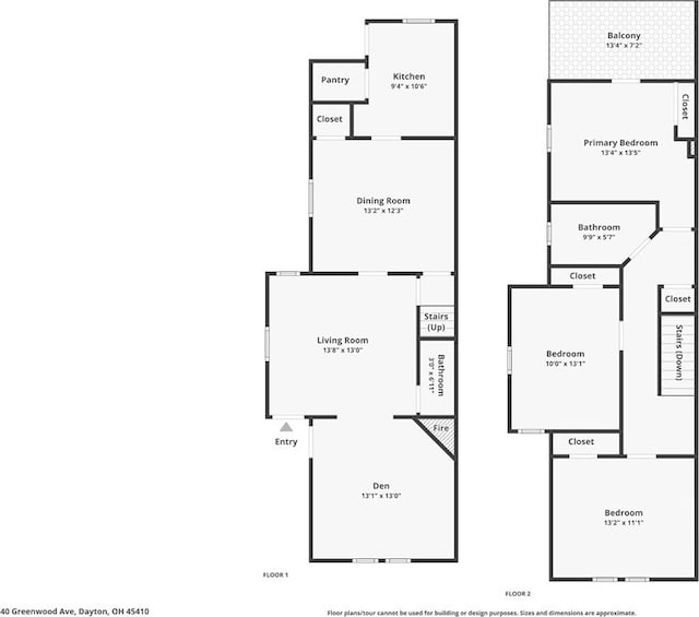 38-40 Greenwood Ave, Dayton, OH 45410 - view of home floor plan