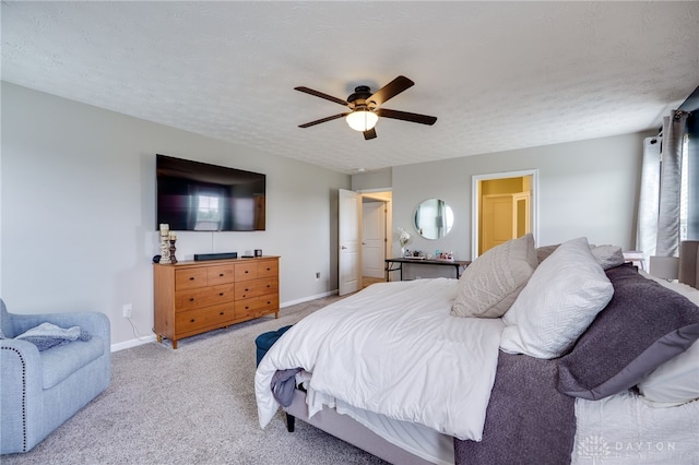 2937 E Ambrosia Ln, Xenia, OH 45385 - carpeted bedroom with baseboards and ceiling fan