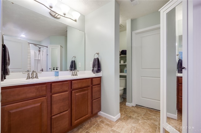 2937 E Ambrosia Ln, Xenia, OH 45385 - full bathroom featuring double vanity and a shower with shower curtain