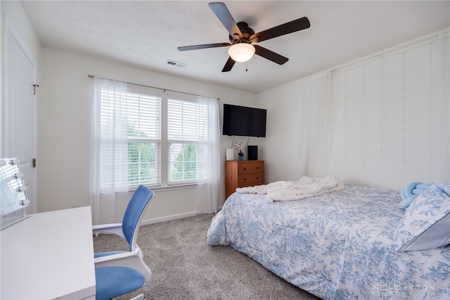 2937 E Ambrosia Ln, Xenia, OH 45385 - bedroom featuring carpet flooring and ceiling fan