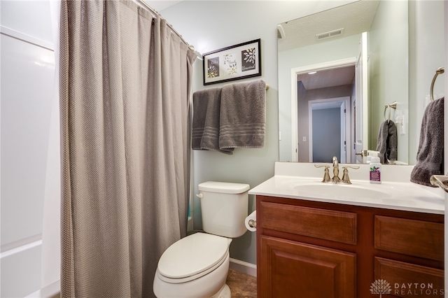 2937 E Ambrosia Ln, Xenia, OH 45385 - bathroom with vanity and shower / bathtub combination with curtain