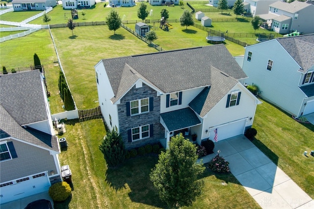 2937 E Ambrosia Ln, Xenia, OH 45385 - aerial perspective of suburban area