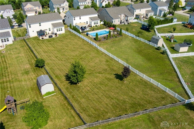 2937 E Ambrosia Ln, Xenia, OH 45385 - aerial view of residential area with a pool area