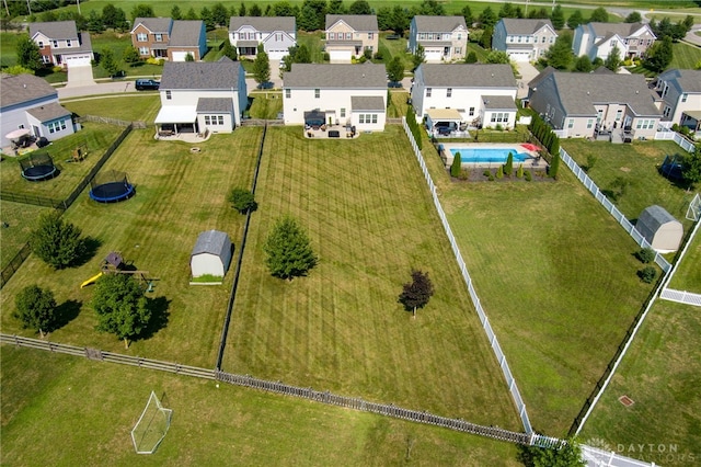 2937 E Ambrosia Ln, Xenia, OH 45385 - aerial perspective of suburban area with a pool area