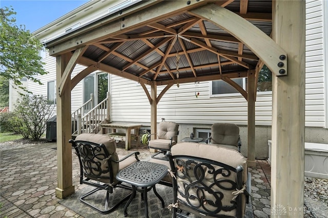 7793 Birchwood Ct, Mason, OH 45040 - view of patio with a gazebo