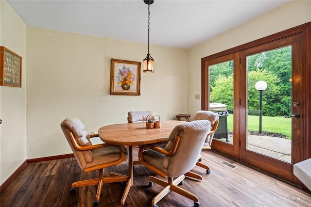 4230 Wagner Rd, Dayton, OH 45440 - dining room featuring wood finished floors and baseboards
