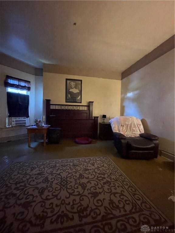 419 Baltimore St, Middletown, OH 45044 - living area with finished concrete floors
