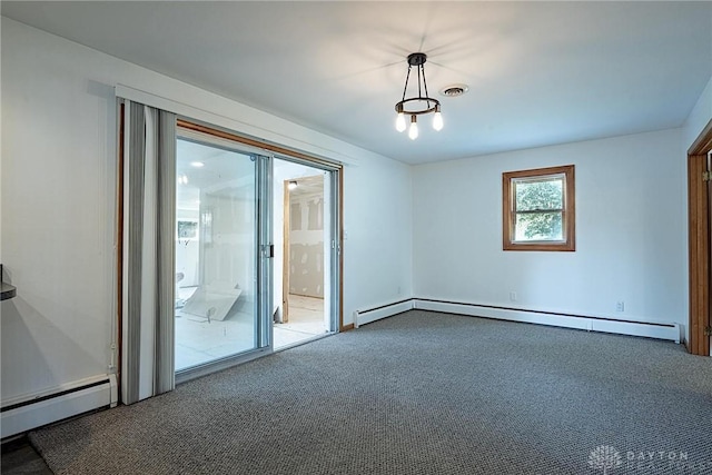 5282 Rahway Ct, Clayton, OH 45415 - carpeted spare room with a baseboard heating unit and baseboard heating