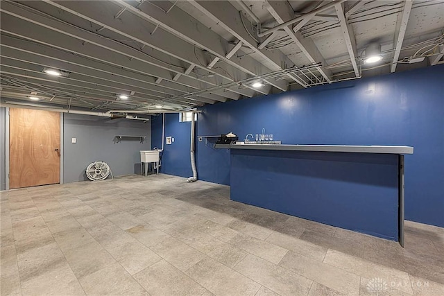5282 Rahway Ct, Clayton, OH 45415 - finished basement featuring a sink