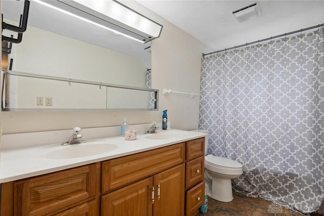 5433 Pentland Cir, Huber Heights, OH 45424 - full bathroom with double vanity and a shower with curtain