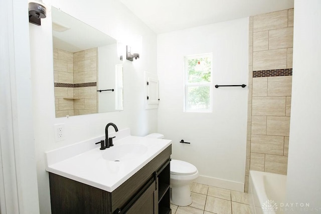 1151 Brookview Ave, Dayton, OH 45409 - full bath featuring vanity and tile patterned floors