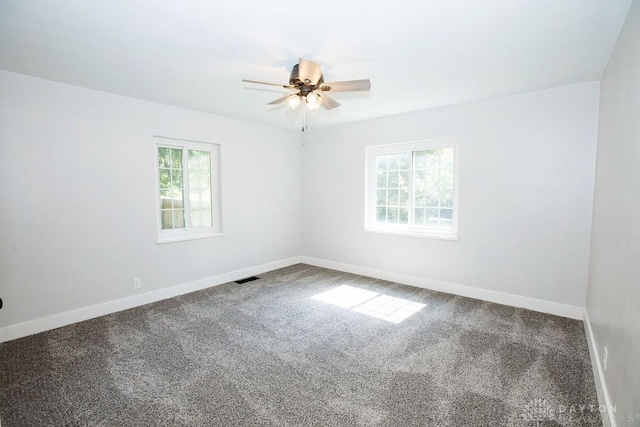 1151 Brookview Ave, Dayton, OH 45409 - carpeted spare room featuring a ceiling fan and baseboards
