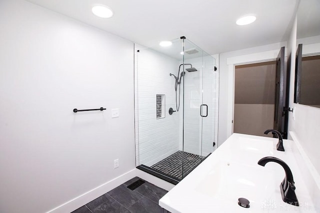 1151 Brookview Ave, Dayton, OH 45409 - bathroom featuring a stall shower and vanity