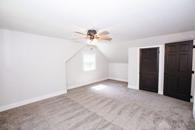 1151 Brookview Ave, Dayton, OH 45409 - bonus room with carpet floors, a ceiling fan, and lofted ceiling