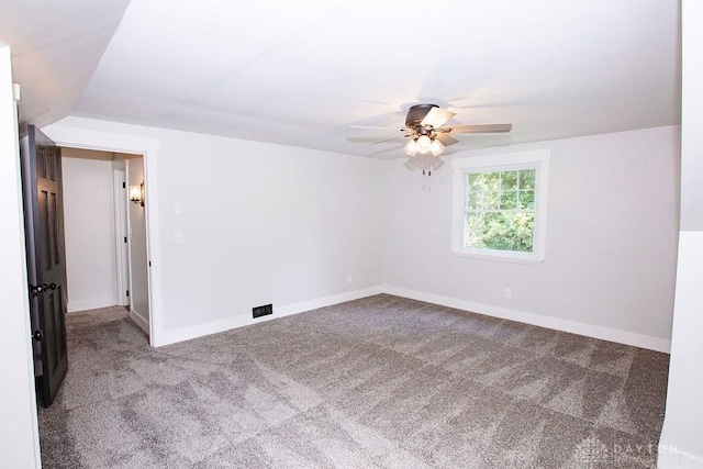 1151 Brookview Ave, Dayton, OH 45409 - carpeted empty room featuring a ceiling fan and baseboards