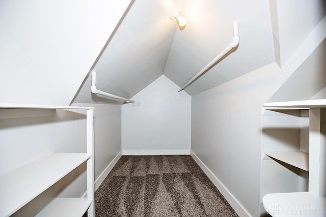 1151 Brookview Ave, Dayton, OH 45409 - walk in closet featuring carpet and lofted ceiling
