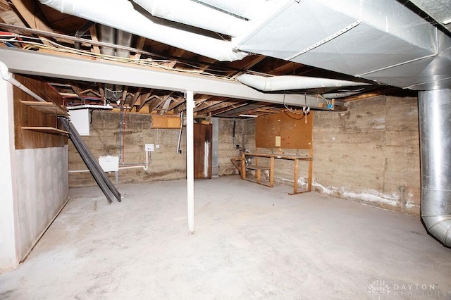 1151 Brookview Ave, Dayton, OH 45409 - view of unfinished below grade area