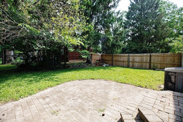 1151 Brookview Ave, Dayton, OH 45409 - fenced backyard with a patio area