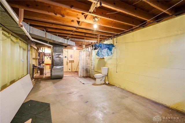 57 Pollyanna Ave, Germantown, OH 45327 - view of unfinished below grade area
