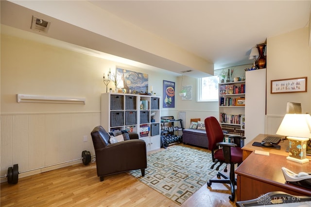 338 Chatham Dr, Fairborn, OH 45324 - office with light wood-style floors and wainscoting