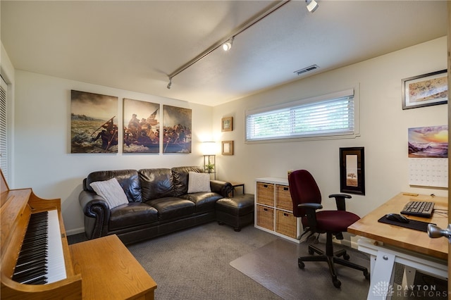 338 Chatham Dr, Fairborn, OH 45324 - office featuring track lighting and carpet floors